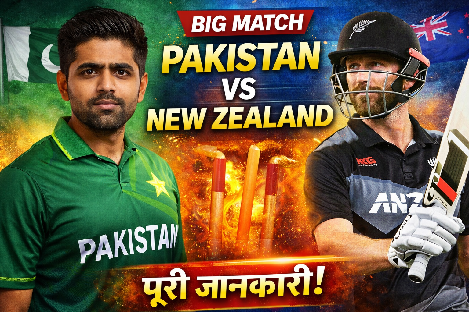 Pakistan vs New Zealand – मैचकीपूरीजानकारी, रिकॉर्ड, टीमस्क्वाडऔरहेडटूहेडआंकड़े