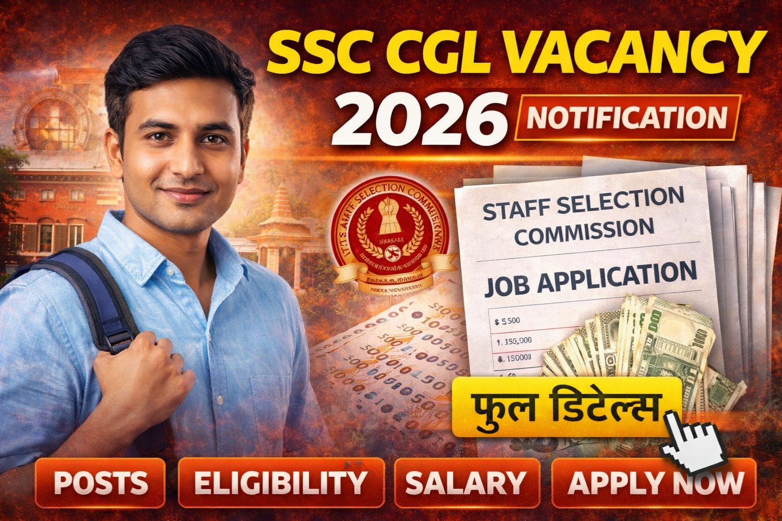 SSC CGL Vacancy 2026 Notification