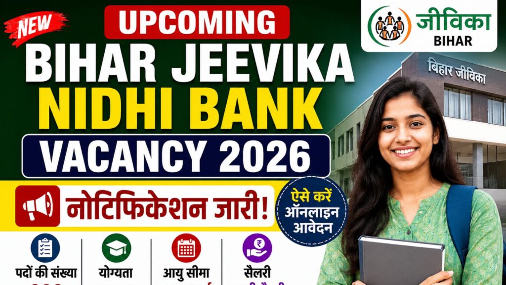 Upcoming Bihar Jeevika Nidhi Bank Vacancy 2026 rojgarjeet.com